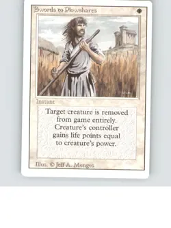 Swords to Plowshares Uncommon Revised Edition Lightly played b3-726 - Image 1