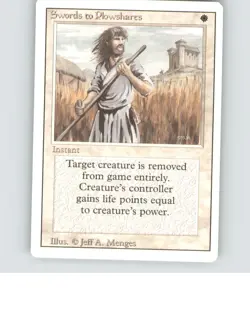 Swords to Plowshares Uncommon Revised Edition Lightly played b3-725 - Image 1