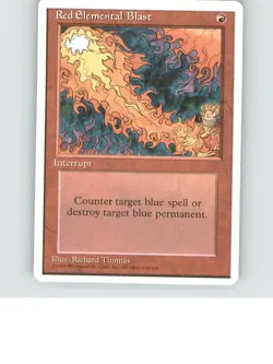 Red Elemental Blast Common Fourth Edition Lightly played b3-919 - Image 1