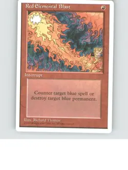Red Elemental Blast Common Fourth Edition Lightly played b3-920 - Image 1