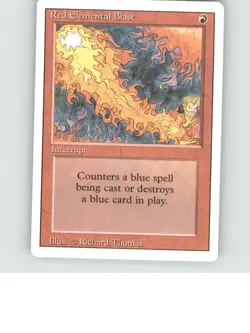 Red Elemental Blast Common Revised Edition Lightly played b3-922 - Image 1