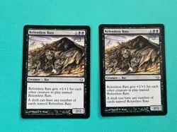 2x - Relentless Rats - Fifth Dawn - MTG - Magic the Gathering - x2 - Image 1