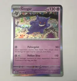 Gengar 094/165 SV 151 Rare Holofoil Eng Stage 2 130 HP - Image 1