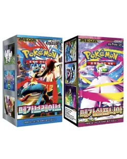 Pokemon Card MEGA Expansion Pack Mega Brave+Symphonia Booster box M1L M1S Korean - Image 1