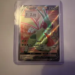 Flygon V 164/172 Brilliant Stars NM Full Art Ultra Rare Pokemon Card - Image 1