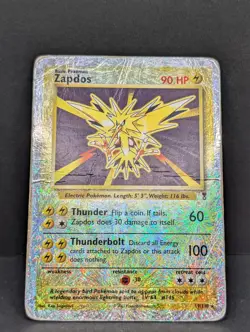 Zapdos 19/110 Legendary Collection Reverse Holo Rare Pokemon TCG vintage - Image 3
