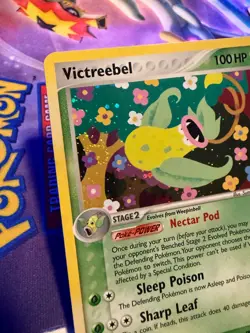 Victreebel 13/92 Holo Rare Legend Maker Pokemon Moderately Played BC Of Dent - Image 4