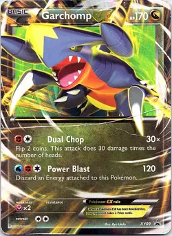 Garchomp EX XY09 Holo Promo XY Promo Pokemon Damaged - Image 1