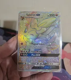 Sylveon GX (SM02) Rainbow Secret Rare - Full Art from Guardians Rising (2017) - Image 3