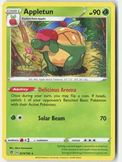 Appletun 023/192 Holo Rare Rebel Clash Pokemon Lightly Played - Image 1