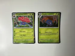 Pokemon TCG Gloom 002/094, Vileplume 003/094 Cosmos Holo Promo - Me02 - Image 1
