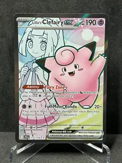 Lillie's Clefairy ex 173/159 Ultra Rare Journey Together Pokemon Holo Near Mint - Image 1