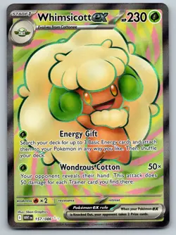Pokemon TCG SV: White Flare Whimsicott ex 157/086 Ultra Rare 2025 - Image 1