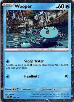 Wooper 155 Holo Promo Scarlet & Violet Promo Pokemon Near Mint - Image 1
