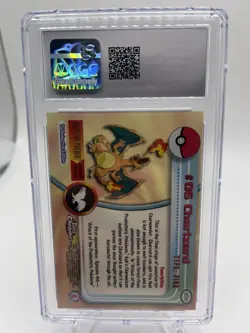 2000 TOPPS CHROME POKEMON T.V. #6 CHARIZARD Cgc 9.5 Pop 1! - Image 2