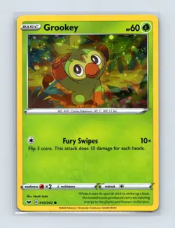 Grookey (Cosmos Holo) 010/202 Holo Promo Blister Exclusives Pokemon LP - Image 1