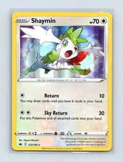Shaymin 123/198 Holo Rare Chilling Reign Pokemon Holo Lightly Played - Image 1