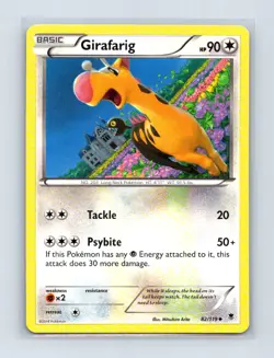 Girafarig 82/119 Uncommon Phantom Forces Pokemon Lightly Played - Image 1