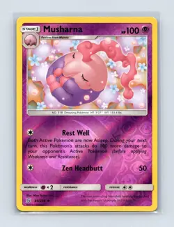 Musharna 89/236 Uncommon Unified Minds Pokemon Reverse Holo Lightly Played - Image 1