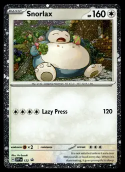 Snorlax 122 Holo Promo Scarlet & Violet Promo Pokemon Lightly Played - Image 1