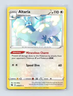 Altaria 049/073 Holo Rare Champion's Path Pokemon Holo Lightly Played - Image 1