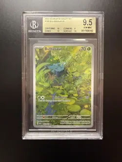 Pokemon TCG SV 151 Bulbasaur 166/165 Illustration Rare Holo BGS 9.5 - Image 1