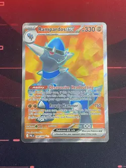 Pokemon TCG: Rampardos EX 100/084 Me05: Pitch Black Ultra Rare NM - Image 1