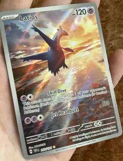 Pokemon Latios 203/191 SV08 Surging Sparks Illustration Rare FA Holo NM - Image 3