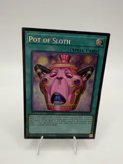 Pot Of Sloth - Chaos Origins - Secret Rare - Near Mint CORI-EN061 - YuGiOh! - Image 1