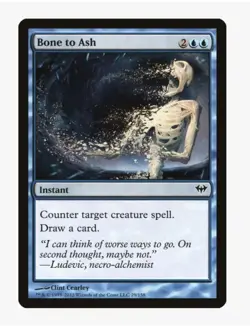 Bone to Ash | MTG Duel Decks: Izzet vs Golgari | Pauper Staple Counterspell | LP - Image 1