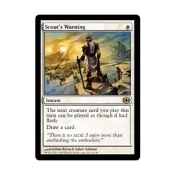 WOTC MtG Future Sight Scout's Warning (R) EX - Image 1