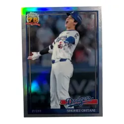 Shohei Ohtani REFRACTOR 75th Anniversary #91CB-1 2026 Topps Chrome Dodgers - Image 1