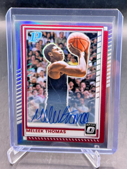 2025/26 Donruss 1st Prospect Optic MELEEK THOMAS Holo AUTO 42/99 #71 - Image 1