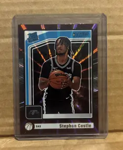 2024-25 Donruss Rated Rookie International Holo Maroon Laser Stephon Castle - Image 1
