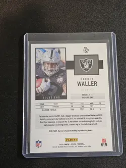 2020 PANINI SCORE FOOTBALL DARREN WALLER GOLD ZONE HOLO PARALLEL #'d /50 🔥 #157 - Image 3
