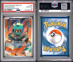 2025 POKEMON MEG EN-MEGA EVOLUTION ILLUSTRATION RARE #146 MARSHADOW PSA 10 - Image 3