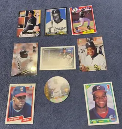 Frank Thomas Lot of 28 Cards Topps Upper Deck Rookie HOF White Sox - Image 1