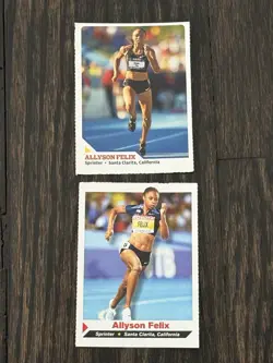 Allyson Felix 2010 & 2011 Sports Illustrated for Kids SI - 2 Cards - Image 1