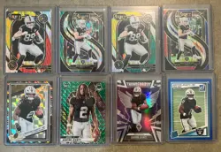NFL Raiders Brock Brewers Select Shimmer Lot Ashton Jeanty Green Mosaic - Image 1