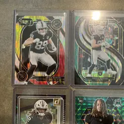 NFL Raiders Brock Brewers Select Shimmer Lot Ashton Jeanty Green Mosaic - Image 2