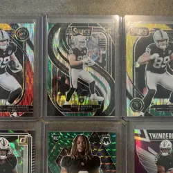 NFL Raiders Brock Brewers Select Shimmer Lot Ashton Jeanty Green Mosaic - Image 3