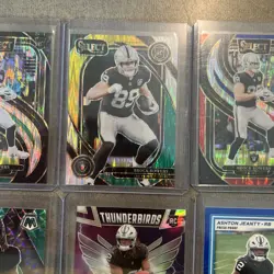NFL Raiders Brock Brewers Select Shimmer Lot Ashton Jeanty Green Mosaic - Image 4