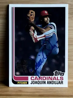 2005 Topps All-Time fan favorite joaquin andojar #FFA-JAN Autograph - Image 1