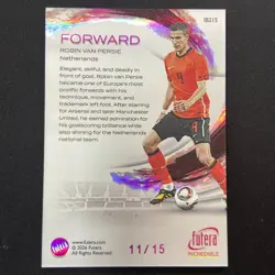 2026 Futera Incredible Robin van Persie Forward Purple 11/15 Netherlands 65328 - Image 2