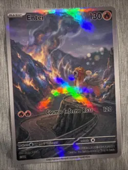 Entei FULL ART HOLO (FAN ART) - Non Tcg - Image 1