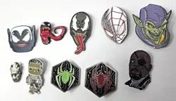Marvel Pin Lot Spiderman Hulk Venom Groot Nick Fury Goblin Mixed Lot of 10 - Image 2