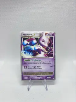 Pokemon Legends Awakened Mewtwo LV. X Holo Rare Card 144/146 LP MP Condition - Image 3