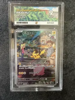 Pikachu AR 173/165 Ace 9 151 Pokemon Card Graded Art Rare Japanese - Image 1