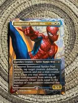SENSATIONAL SPIDER-MAN (Borderless) - Rare - SPE Marvel Eternal-Legal MTG 0025 - Image 1