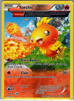 Torchic (Omega) 26/160 Reverse Holo XY - Primal Clash - Pokemon Card - MP - Image 1